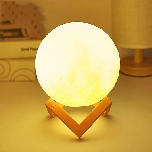 Hand-Painted Moon Light DIY Painted Materials Package Kindergarten Parent-Child Activities Planet Night Light